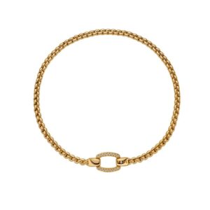 18ct Yellow Gold Eka Flex'it 0.65ct Diamond Pavé Necklace